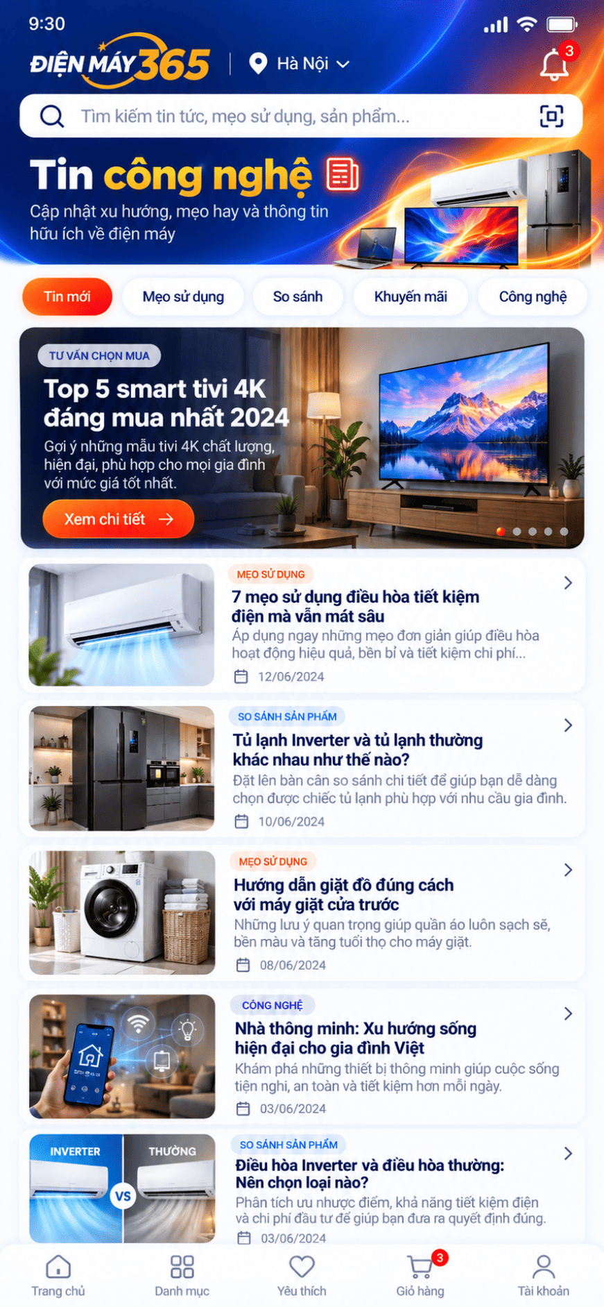 App siêu thị điện máy
